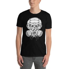 SKULL AND GASMASK AWESOME GRAPHIC Short-Sleeve Unisex T-Shirt