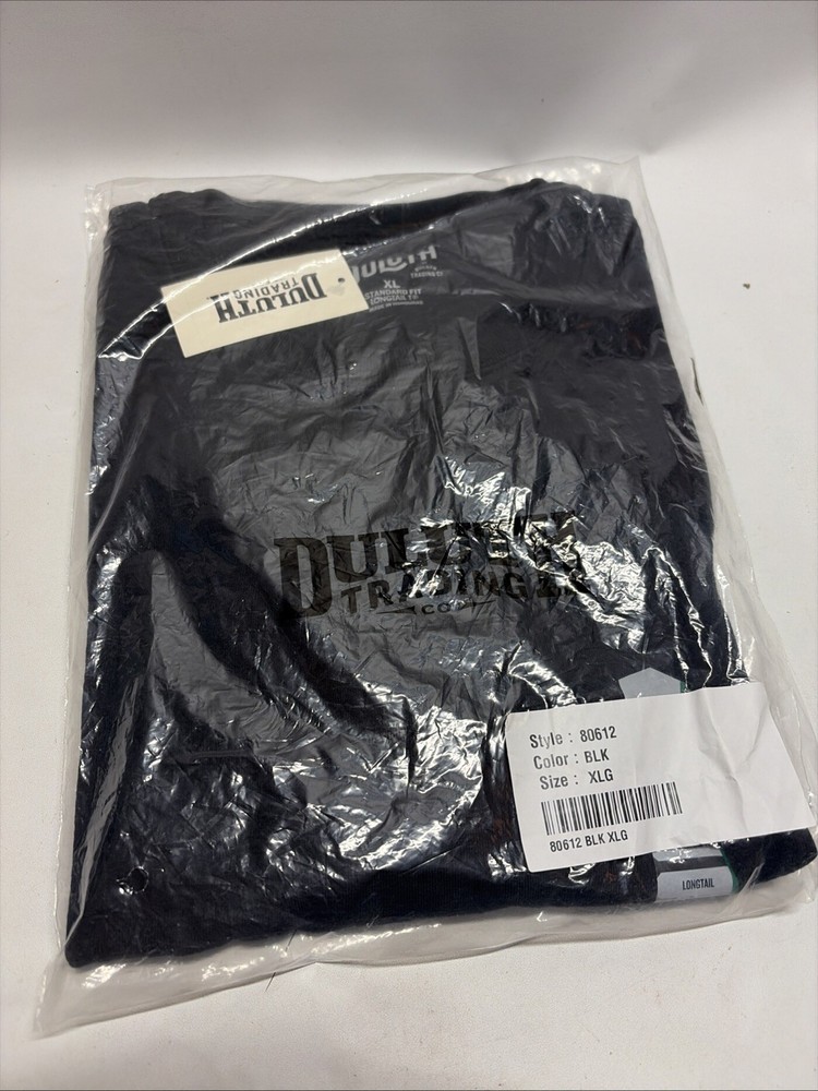 Duluth Trading Co. Men’s Short Sleeve Pocket T-Shirt – Black – Size XL