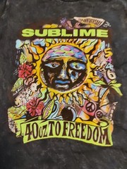 Men’s Sublime 30th Anniversary 40 oz To Freedom Graphic T-Shirt Black S NWT
