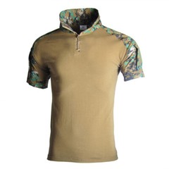 Mens Army Tactical Combat T-Shirts Military Short Sleeve Casual Shirt Camouflage