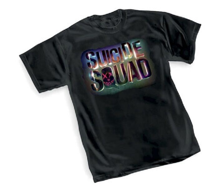 DC Suicide Squad Movie Logo Adult Licensed T-Shirt Harley Quinn