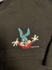 Vtg 80s LOONEY TUNES Single Stitch Tight Neck Mens XL Buster Bunny Pocket Tee