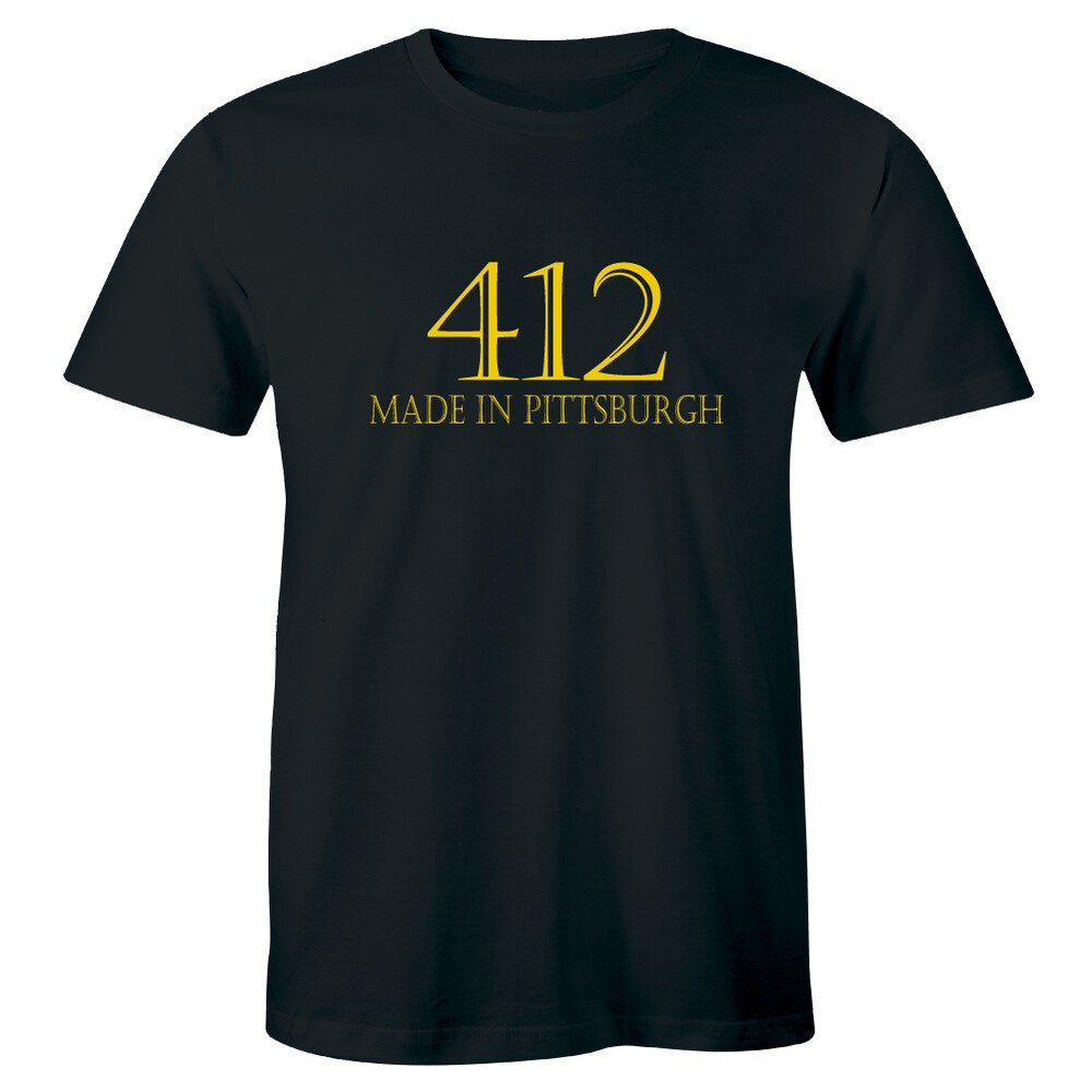 412 Made In Pittsburgh T-Shirt Area Code Steel City Pennsylvania PA Shirt Men