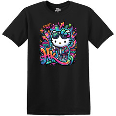 Graffiti Hello Kitty T-Shirt – Adult/Kid Sizes