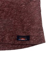 Faherty Brand Mens XL Long Sleeve Henley Shirt Marled Brown Casual Coastal