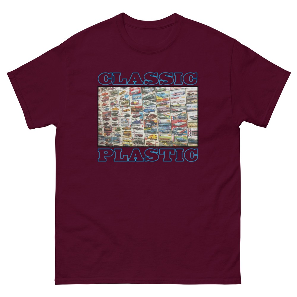 CLASSIC PLASTIC VINTAGE MODEL CAR KITS T SHIRT Johan MPC AMT Monogram Revell