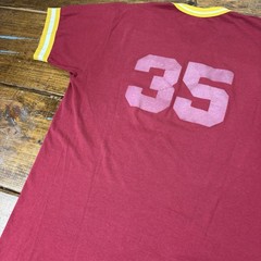 Vintage 80s Monahan Pharmacy Jersey T Shirt Large (Fits Smaller) Flocked Print