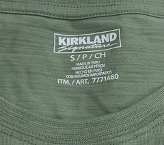 Kirkland Signature Men’s Pima Cotton Tee, Green, Size S