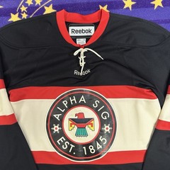 Vintage Thunderbird Blackhawks Hockey Jersey Men’s L/XL Frank Ocean Alpha Sig