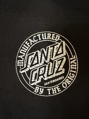 Vintage Y2K Santa Cruz Skateboards “Manufactured By The original” Size Medium