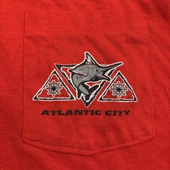 Vintage Fruit of the Loom Sleeveless Pocket T Shirt XXL Red Atlantic City