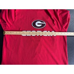 47 Brand Georgia Bulldogs NCAA T-Shirt Mens Large Red Cotton Short Sleeve UGA