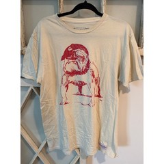 Mitchell & Ness size large Georgia Bulldogs Retro Logo distressed T-Shirt