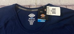 Dickies Women’s Raglan Sleeve Cooling Temp-iQ Performance Shirt Navy XXL Blue