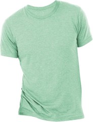 Men’s Canvas Light Weight Slim Tri-Blend T-Shirt Medium – Blue or Mint Green