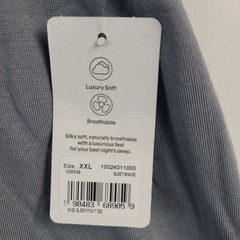 NEW Tommy John Men’s Quiet Shade 2XL Second Skin Sleep Tee With Pocket
