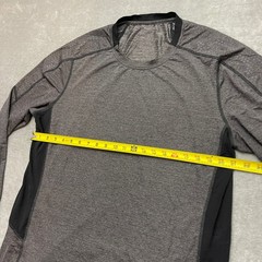 Men’s Lululemon Triple X Long Sleeve Heathered Gray / Black Men’s Size Large