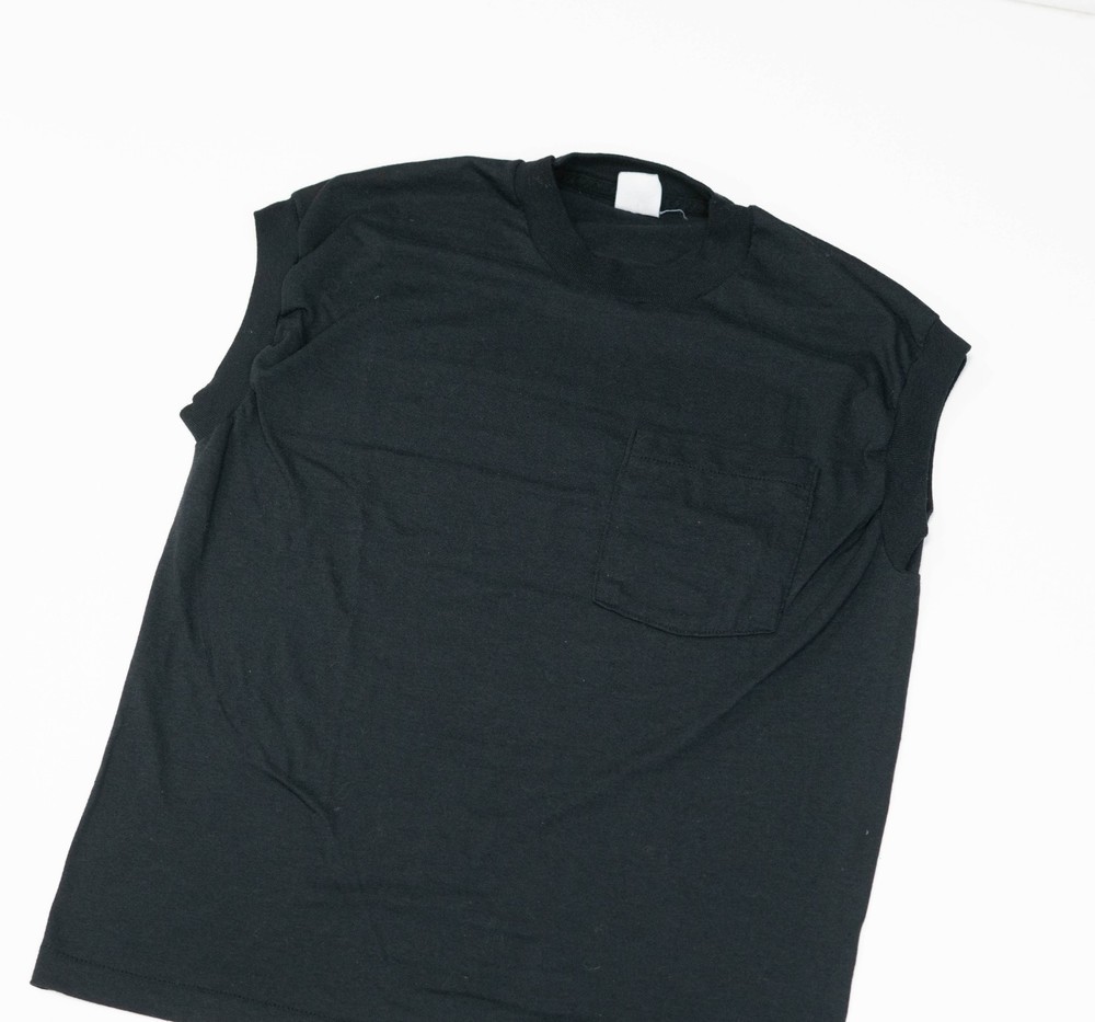True Vintage Fruit of the Loom Made In USA Selvedge Pocket Shirt Tank Size M