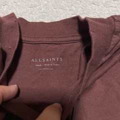 All Saints Shirt Men Size Small Brown Wreath Rose Short Sleeve Oversized Fit
