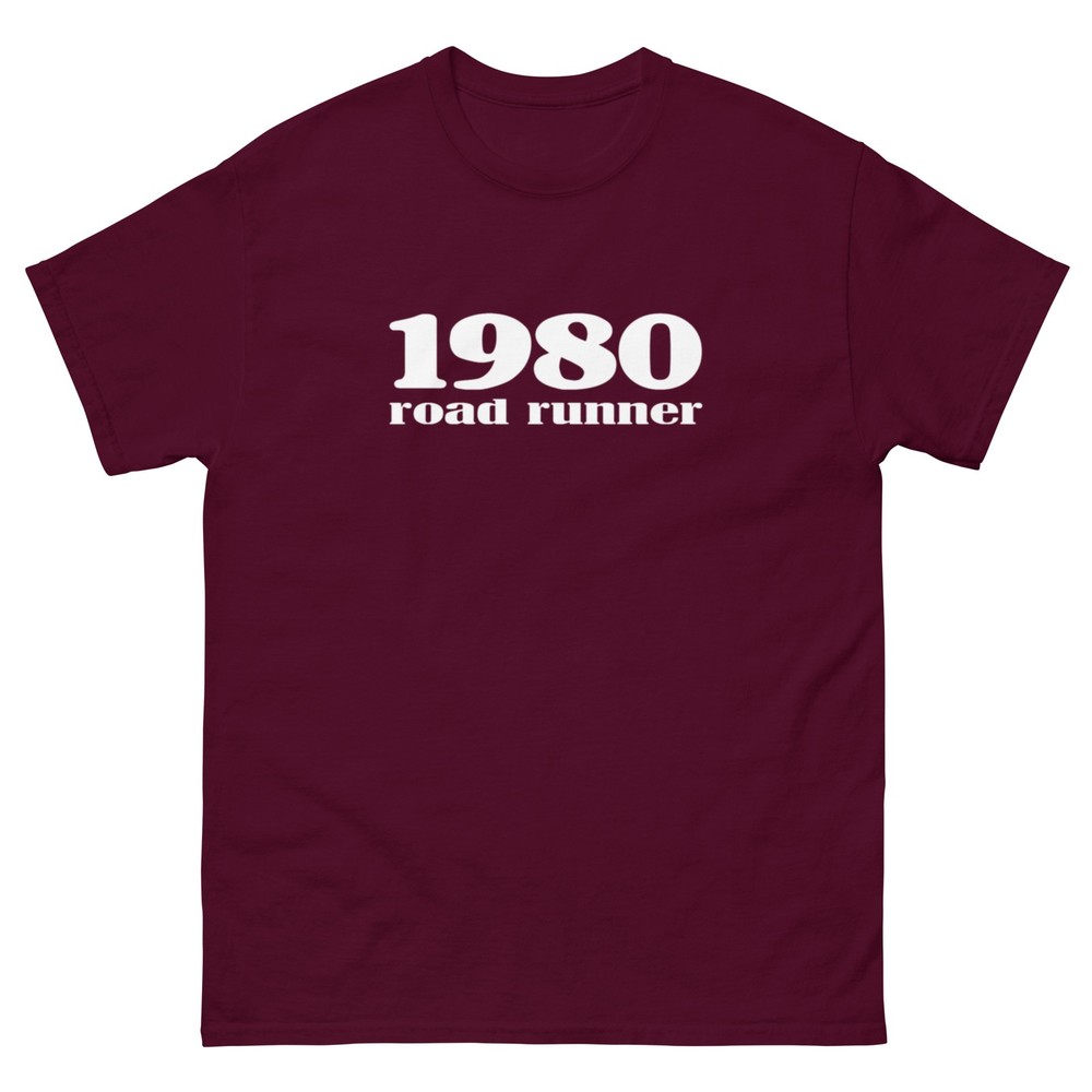 1980 ROAD RUNNER T SHIRT sizes SMALL thru 5XL choose FROM 10 COLORS!