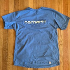 Carhartt Men’s 3 Medium T-shirt Bundle Blue & Green Force Light Blue Pocket Tee