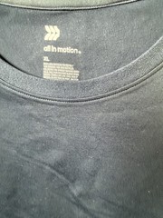 All in Motion Mens Performance SS Relaxed T-Shirt Navy Blue XL NWT