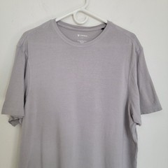 Cremieux Gray T-Shirt Short Sleeve Large Cotton Classic Casual Mens Crewneck
