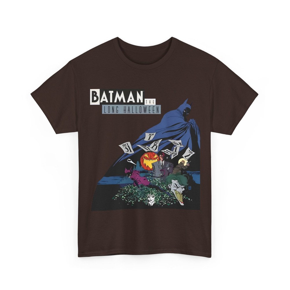 Batman Long Halloween T-Shirt DC Comics Tim Sale Art Joker Vintage-Style Tee