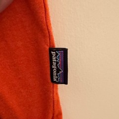 Patagonia Bright Orange 100% Organic Cotton Short Sleeve Tee