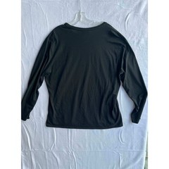 Lacoste Mens Black Pima Cotton V-Neck Long Sleeve T-Shirt Regular Fit XXL FR 7