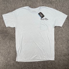 Salt Life Shirt Mens Large Hook Line and Sinker Pocket Blue NEW