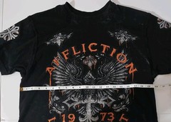 Affliction Live Fast 1973 Seek And Destroy Lost Souls Graphic T-Shirt Size Large