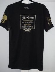 Grunt Style Freedom Ronald Reagan Quote Black T-Shirt Mens Size Medium