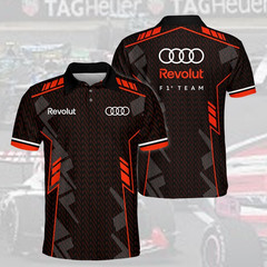🔥NEW- Audy F1 Teamwear For Fans Polo All Over Print, Fomula 1 Racing Gift