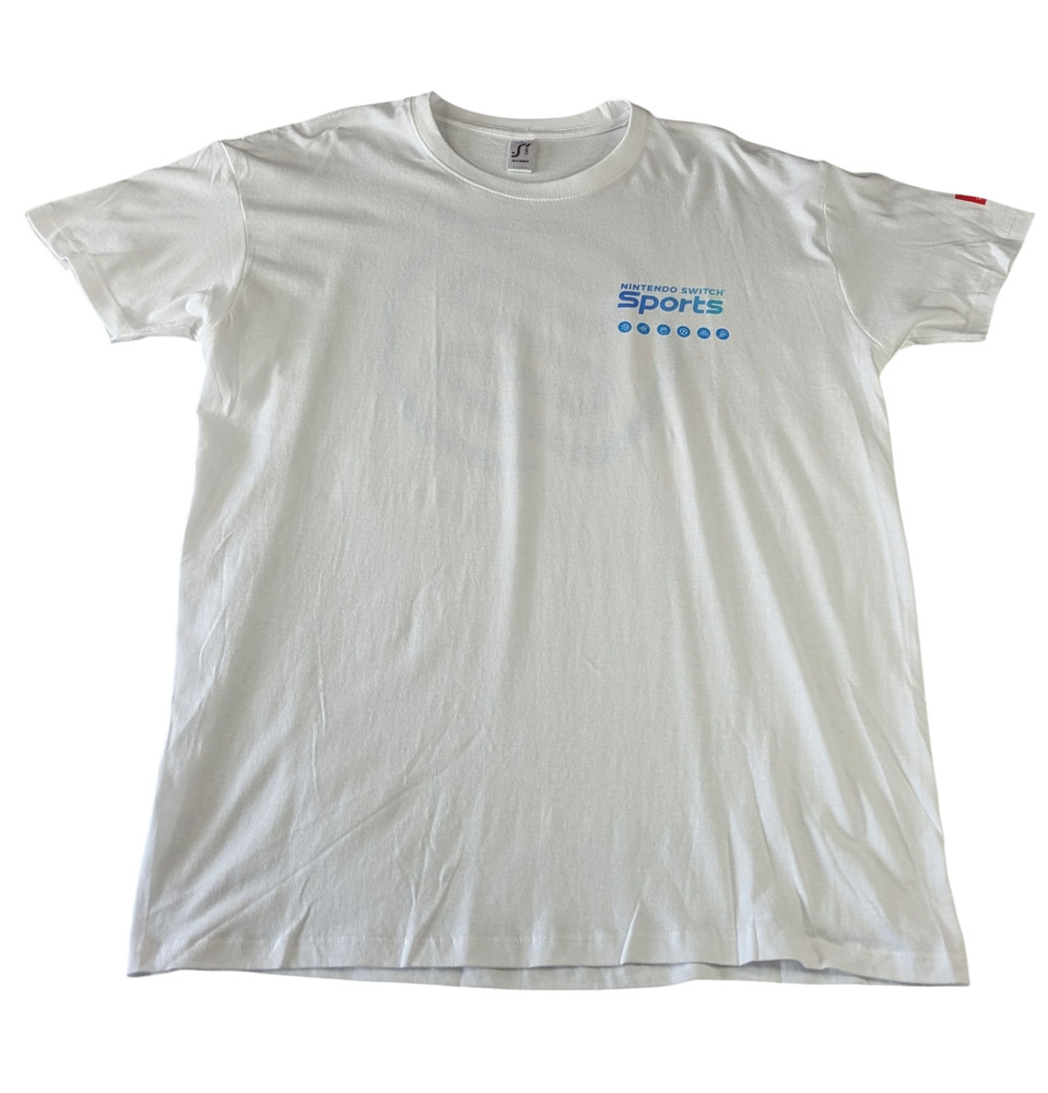 Sols T-Shirt Mens L Nintendo Switch Sports White Cotton Crew Neck Short Sleeve