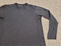 REI Coop Shirt Mens Large Heather Black Long Sleeve Performance Outdoors Hiking