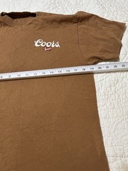Tee Luv Men’s Size M T-Shirt Coors Banquet Team Rodeo Tan