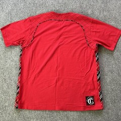 Coogi Shirt Men XXXL Red Plaid Patch Embroidered Vintage Y2K T-shirt Baggy 90’s