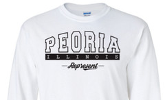 Peoria Illinois T-Shirt Long Sleeve Graphic tee