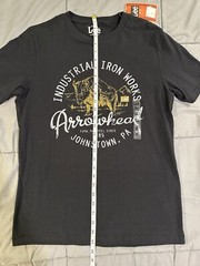 Lee Single Stitch Arrowhead Tshirt Mens Size Small Johnstown PA Industrial Iron