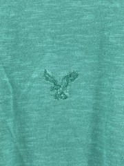 American Eagle Tee T Shirt Mens Size XL Teal Turquoise Short Sleeve Logo