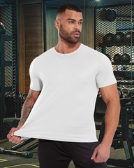 2-3 Pack Men’s Solid Short Sleeve T-shirts Soft Quick Dry Sports Gym Workout Top