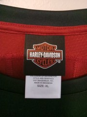 harley davidson Barnett El Paso Black Red colorblock Shortsleeve Jersey Size Xl