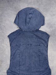 BALMAIN PARIS SS16 by Rousteing Men`s Archive Runway Y2K Hooded Sleveless Shirt