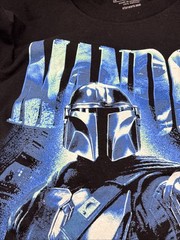 Star Wars The Mandalorian Heavyweight T-Shirt One Side , Graphic Size Large