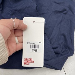 Fleece Factory Navy Blue Pocket Front Scoop Neck T Shirt 3 Packs Mens Size XXL