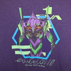 EvanGelion 1.0 Sz MED You Are Not Alone Lootcrate anime Graphic Tee shirt 826