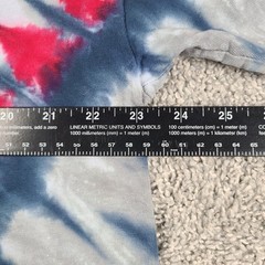 New England Patriots Tie-Dye T-Shirt Men’s Size XL Blue Gray Red All-Over-Print
