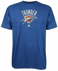 Adidas NBA Men’s Oklahoma City Thunder Primary Logo T-Shirt – Blue