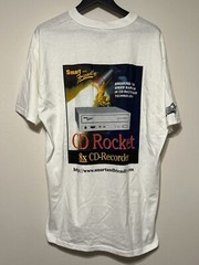 Vintage 90s CD Rocket 8X CD Recorder Tech Promo T Shirt White Stedman XL